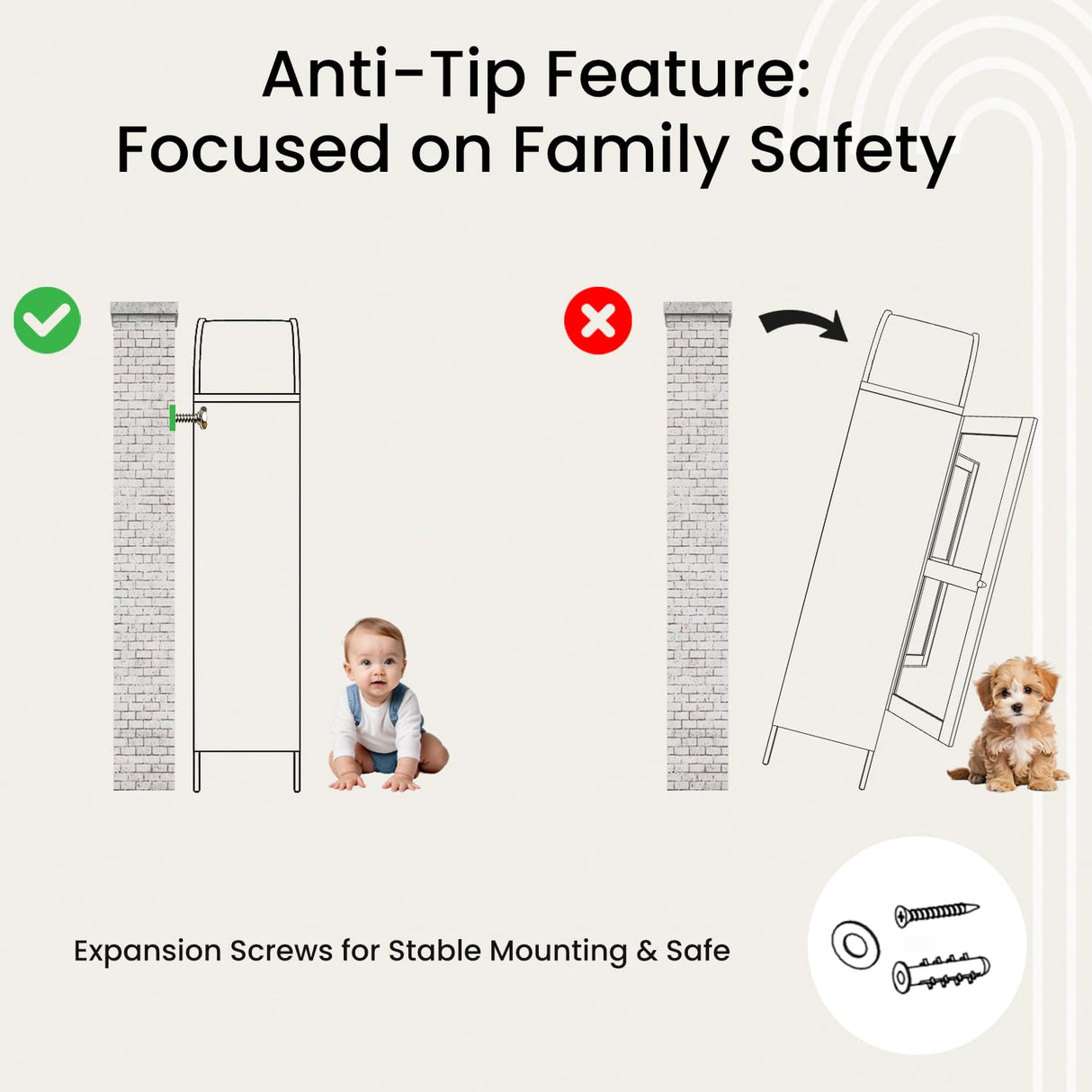 JFHID 73'' Arched Metal Storage Cabinet, Modern Kitchen Pantry with Glass Door & Adjustable Shelves, Display Bookcase Curio Cabinet for Living Room, Dining Room or Kitchen JFHID