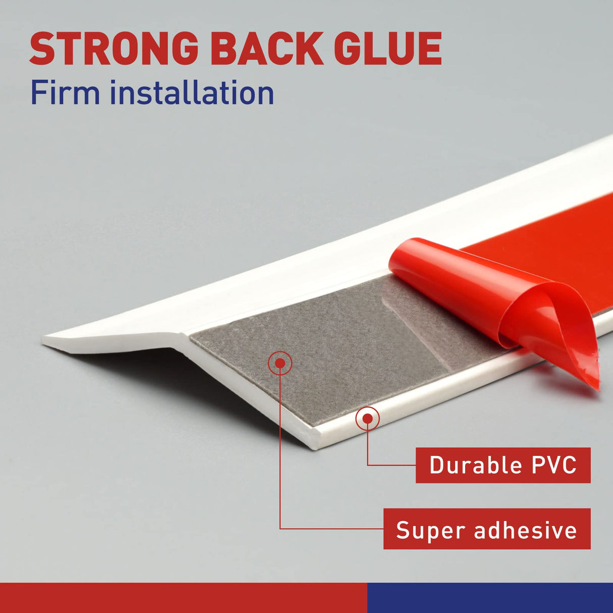 FOSLUOC Garage Door Seal Top and Sides Seal Strip White 34.4FT Rubber Weather Stripping Replacement Soft and Hard Composite, Weatherproofing Universal Sealing FOSLUOC