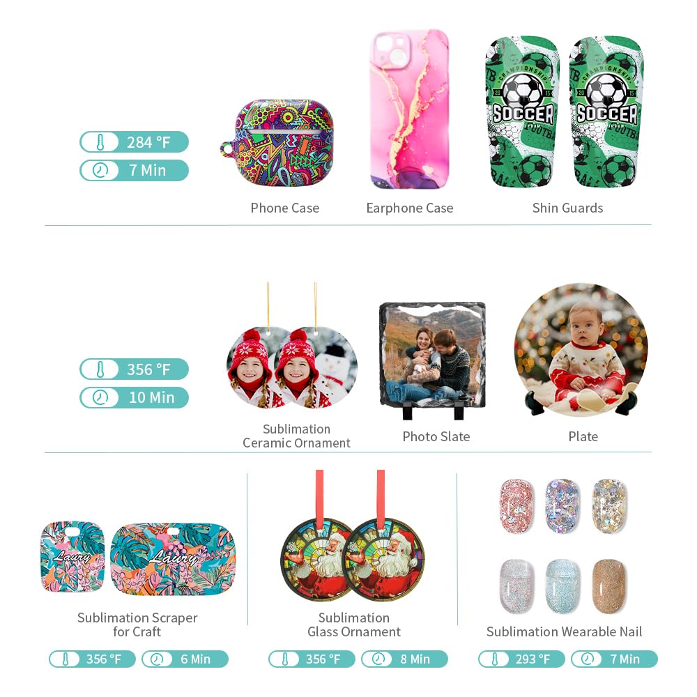 PYD Life 3D Vacuum Sublimation Tray and Pump Set 80 W 110 V for Sublimation Blanks Phone Cases,Plates,Photo Slates,Ornaments Printing by 25 L Sublimation Oven PYD Life