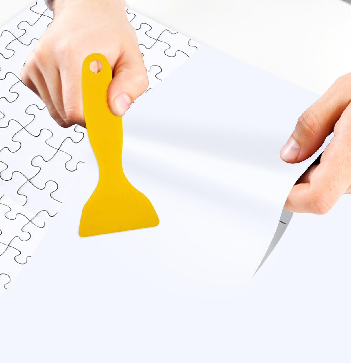 HEIPINIUYE 6 Puzzle Saver Sheets Peel and Stick, Preserve 1 × 1000 Pieces Jigsaw Puzzles, Puzzle Glue Sheets for Easy Framing of Finished Puzzles HEIPINIUYE