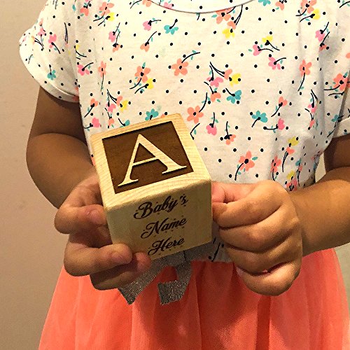 Baby Block Gift for Newborn Boy or Girl - Personalized Birth Announcement Wood Wooden Block New Baby Gifts Custom Item by Glitzby Glitzby