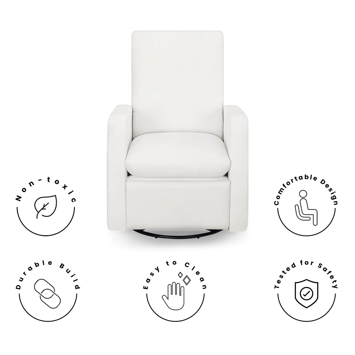 GAP babyGap Cloud Recliner with LiveSmart Evolve - Sustainable Performance Fabric, Artic Delta Children