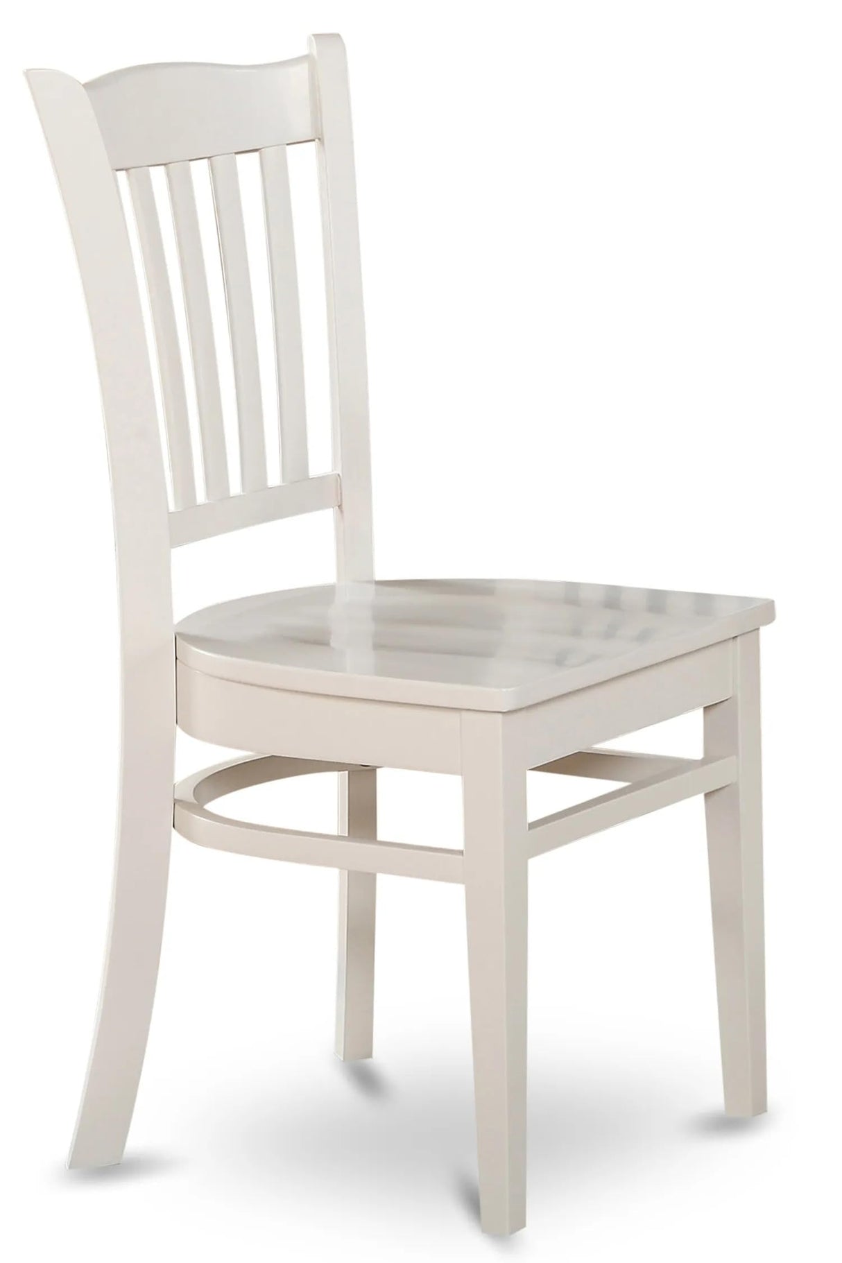 East West Furniture AMGR3-LWH-W 3 Piece Dinette Set for Small Spaces Contains a Round Kitchen Table with Pedestal and 2 Dining Room Chairs, 36x36 Inch, Linen White East West Furniture