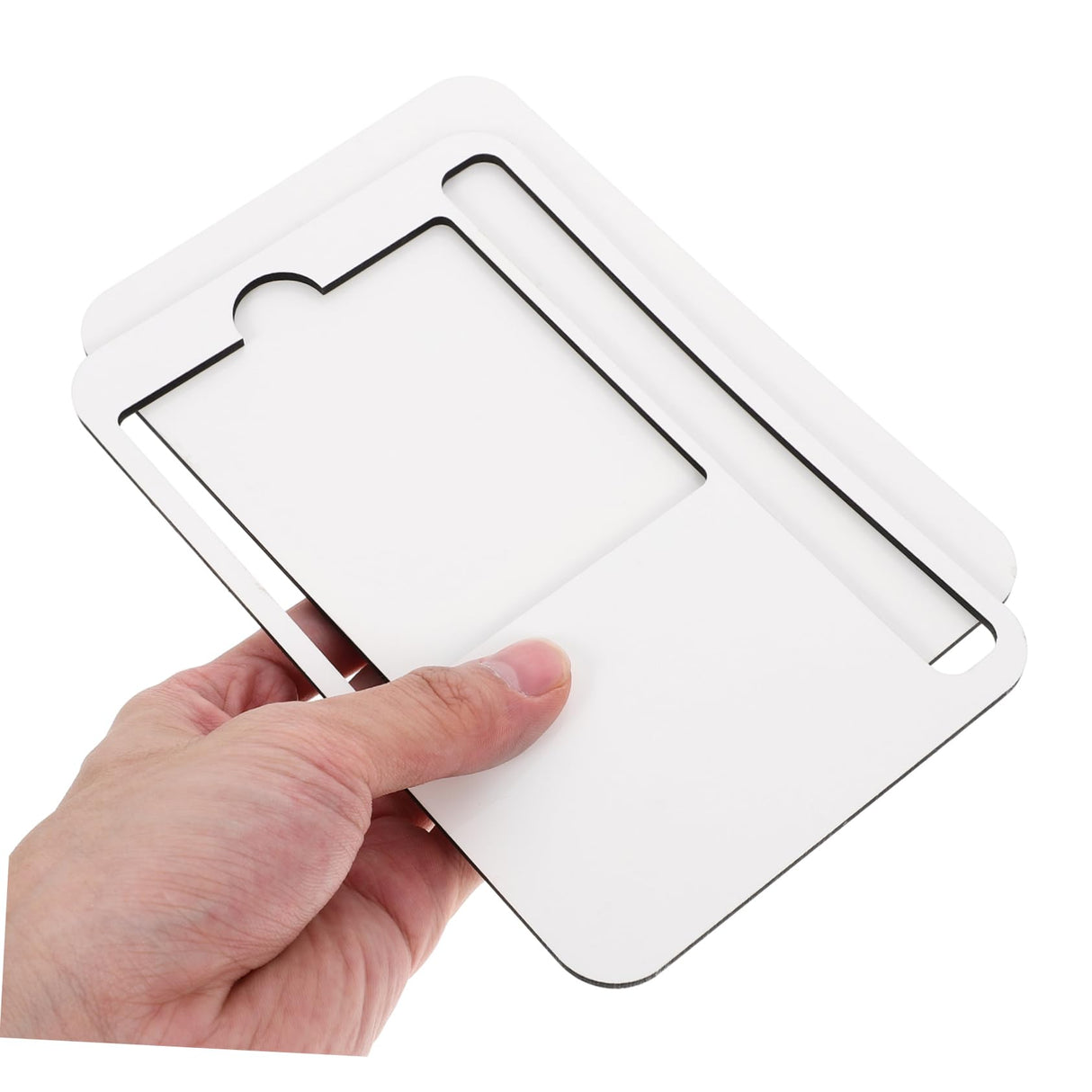 ORFOFE Sublimation Note Pad Sublimation Blanks Memo Pads Sticker Holder Sticky Memo Note Tray Sticky Memo Note Holder Note Pads Memo Sticker Holder Memorandum Decorate Wooden ORFOFE