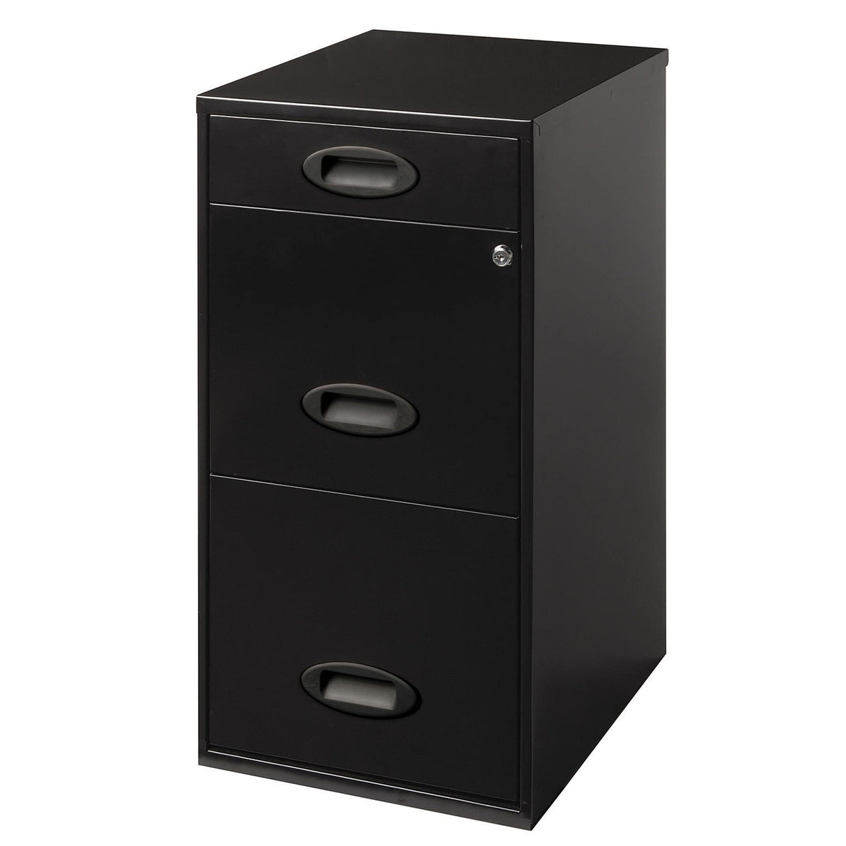 Realspace® SOHO 18"D 3-Drawer Organizer Vertical File Cabinet, Black Realspace