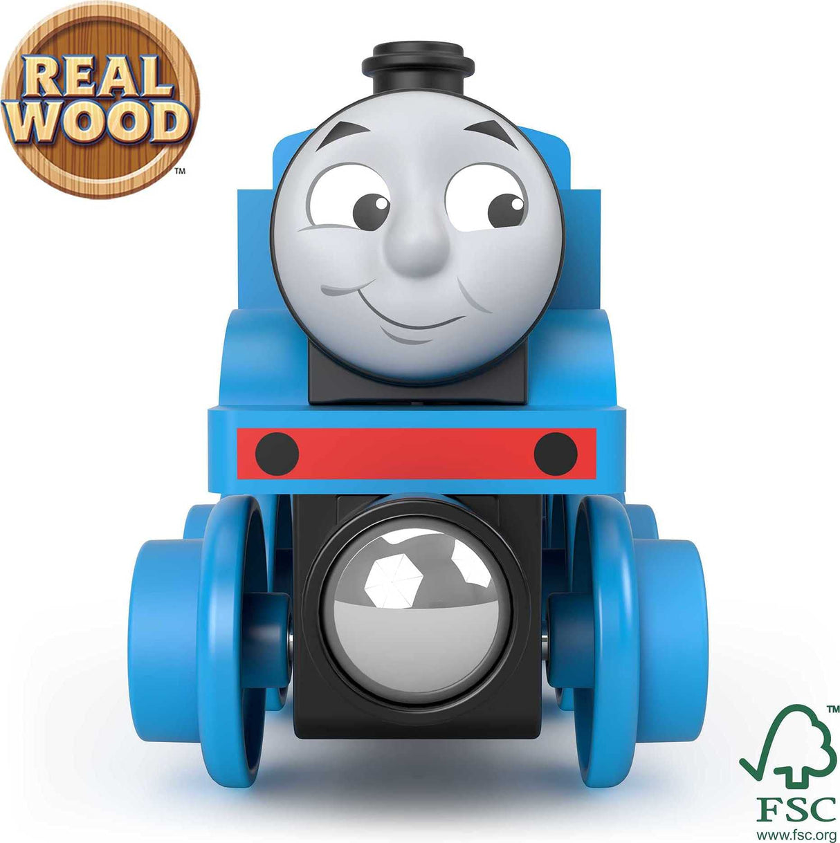 Thomas & Friends Wooden Railway Toy Train Thomas Push-Along Wood Engine for Toddlers & Preschool Kids Ages 2+ Years Thomas & Friends