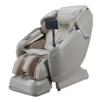 Titan Pro Vigor 4D | Taupe | Full Body Massage Chair | Zero Gravity Reclining | SL Track | Multiple Massage Techniques | Heated Roller | Space Saving | Foot & Calf Massage
