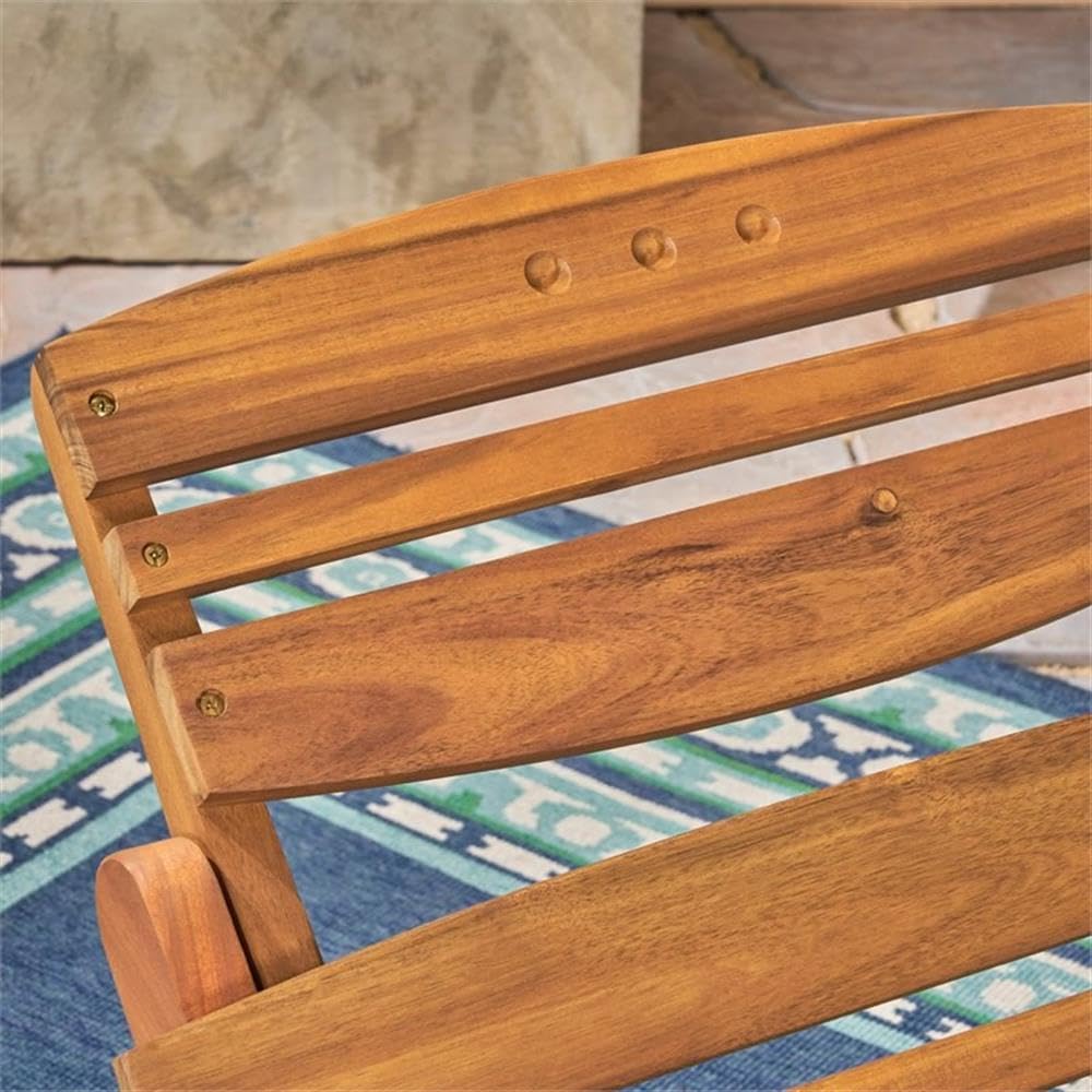 Christopher Knight Home Lahaina Wood Outdoor Chaise Lounge Set, 2-Pcs Set, Natural Yellow Christopher Knight Home