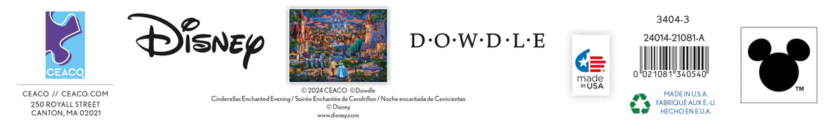 Ceaco - Disney - Dowdle - Cinderella's Enchanted Evening - 1500 Piece Jigsaw Puzzle Ceaco