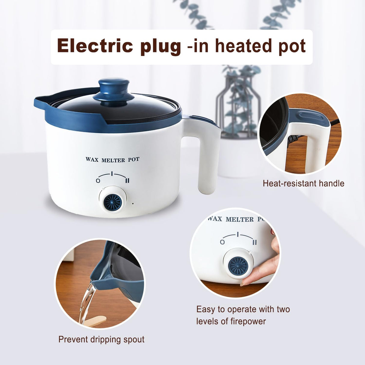 Soy Candle Making Kit with Wax Melter,Bulk Soy Wax for Candle Making, DIY Candle Maker Set Supplies for Adults with 5lbs Soy Wax, Wax Melter, 100 Candle Wicks, 100 Wick Stickers KQU