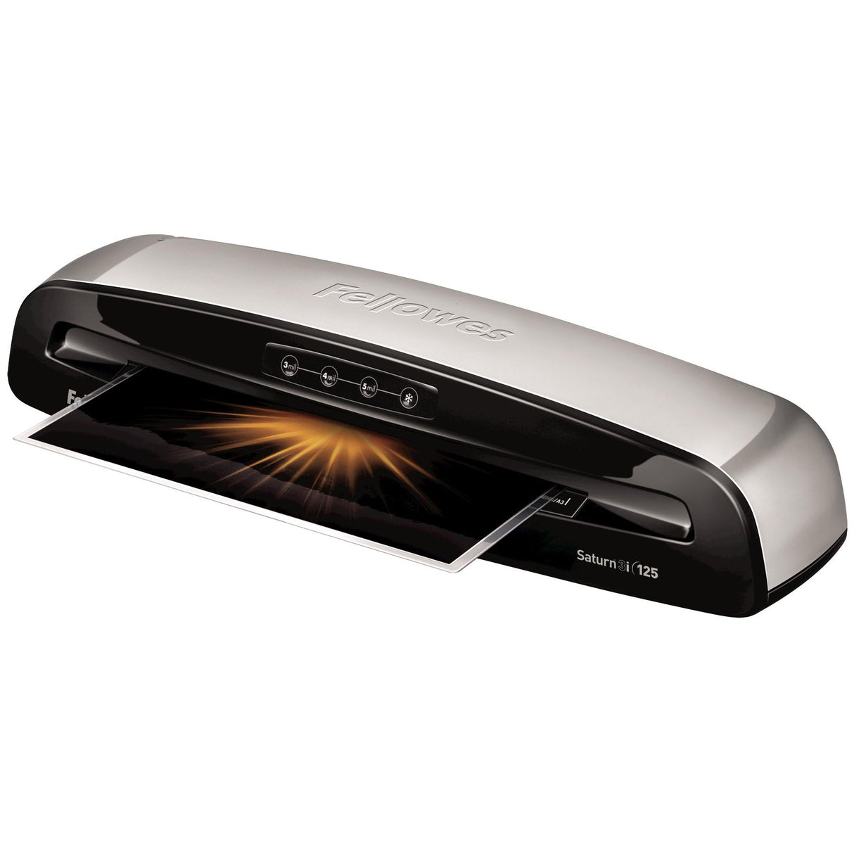 Fellowes Saturn 3i 125 Thermal Laminator Machine for Home or Office with Pouch Starter Kit, 12.5 inch, Fast Warm-Up, Jam-Free Design (5736601) Fellowes