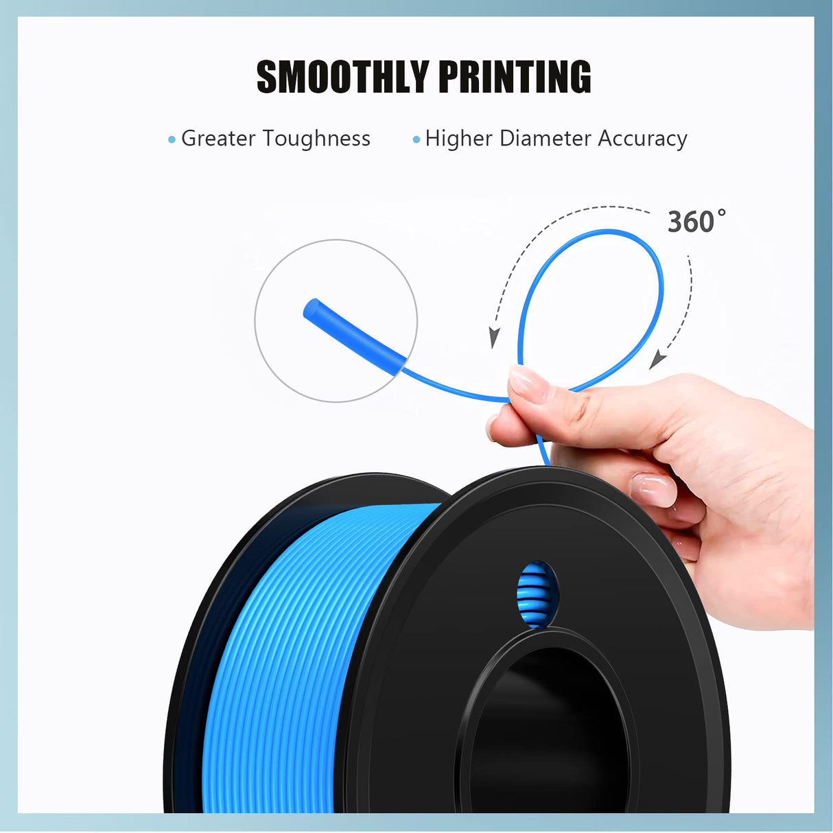 Haosegd 3D Printer Filament PLA 1.75mm 3-D Printing Materials 5 Colors Bundle Print Filimate 1.75 mm Orange Green Blue Yellow Purple Filiment1.75 Accuracy ±0.02mm Fillament Spool Vacuum Pack 250G X 5 Haosegd