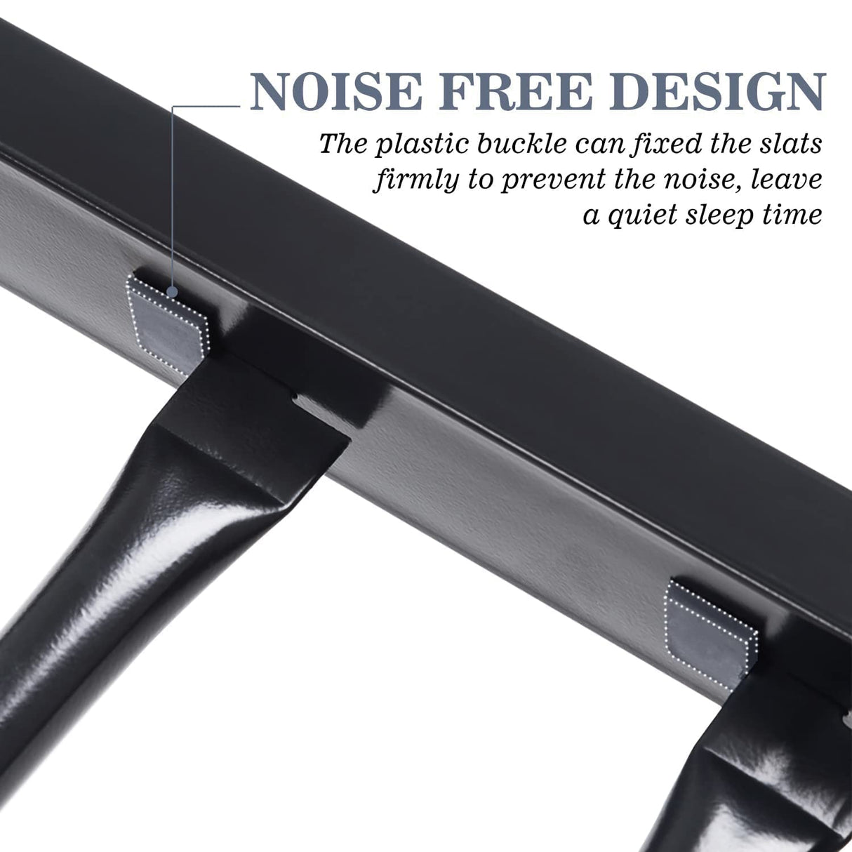 Allewie Metal Bunk Bed Twin Over Twin Size for Junior & Adults with Ladder and Heavy Duty Guardrail, Small Space Saving Design for Bedroom Kid Room and Dorm, Black Allewie