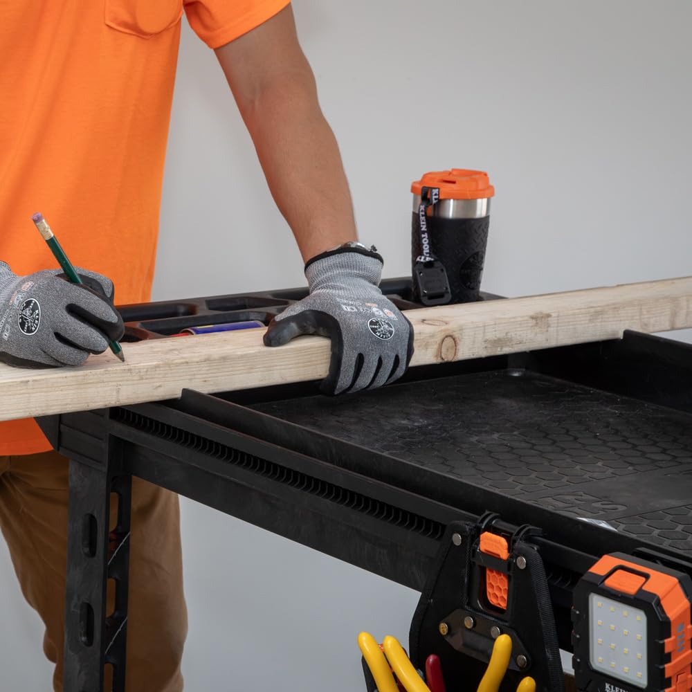 Klein Tools 54831MB MODbox Utility Cart, 2-Shelf Heavy Duty Rolling Tool Cart, 500-Pound Capacity, 6-Inch Wheels, for Jobsite, Warehouse Klein Tools