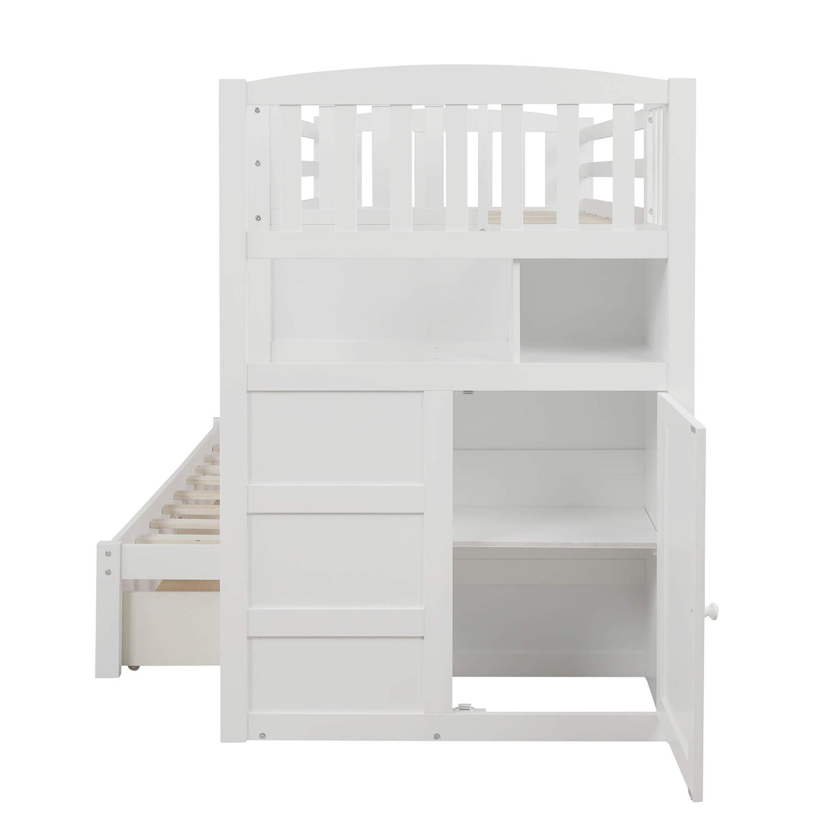 SOFTSEA Twin Over Twin Bunk Beds with Drawers, Twin Over Full Bunk Bed with Stairs and Storage Cabinet Convertible Bunk Bed for Kids SOFTSEA