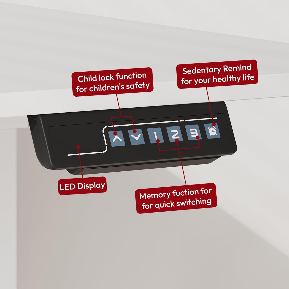 SANODESK Electric Standing Desk 71x32 Inch Height Adjustable Stand Up Desk Home Office Computer Workstation Sit Stand Home Office Desk with Splice Board (White Frame + White Top) SANODESK