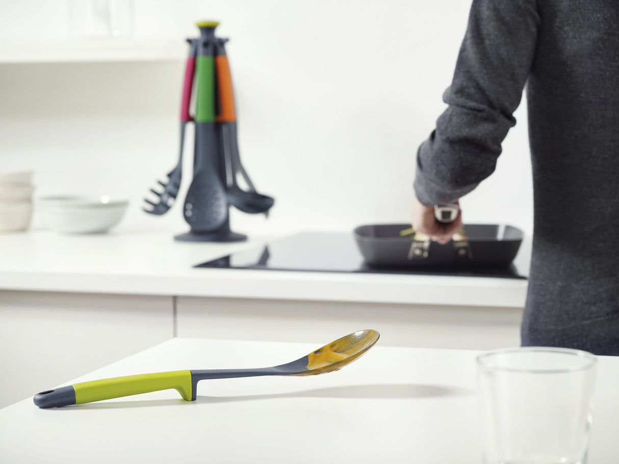 Joseph Joseph Elevate Carousel Nylon Kitchen Utensil Set with Rotating Storage Stand, 6-Piece, Rainbow Joseph Joseph