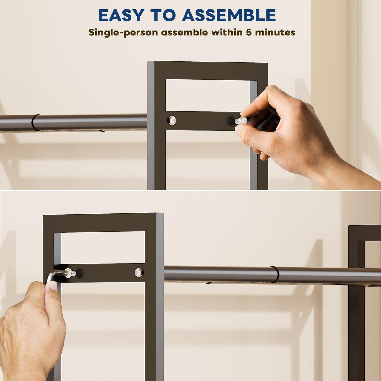 Mavivegue Expandable Shoe Rack for Closet, 3-Tier Shoe Organizer, Adjustable Shoe Rack for Front Door Entrance, Entryway Mavivegue