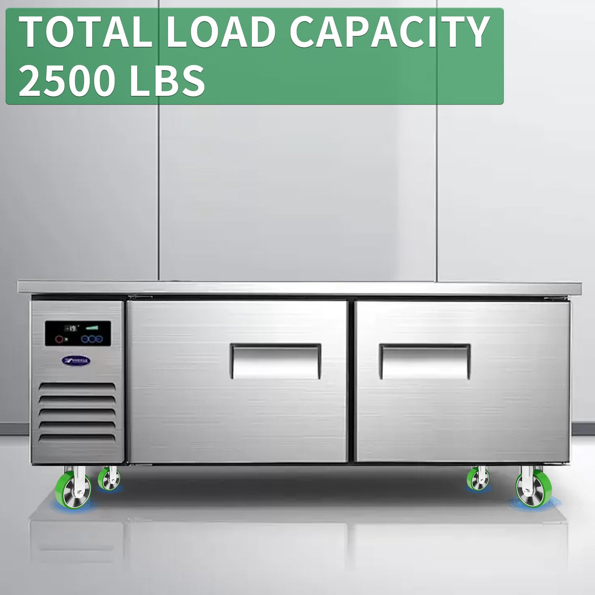 Humagineer 6 Inch Industrial Fixed Casters, Heavy Duty Industrial Grade Caster, Maintenance-Free Aluminum Core PU Wheels 2500 LBS, Durable Rigid Casters Wheels for Industrial, Equipment Humagineer