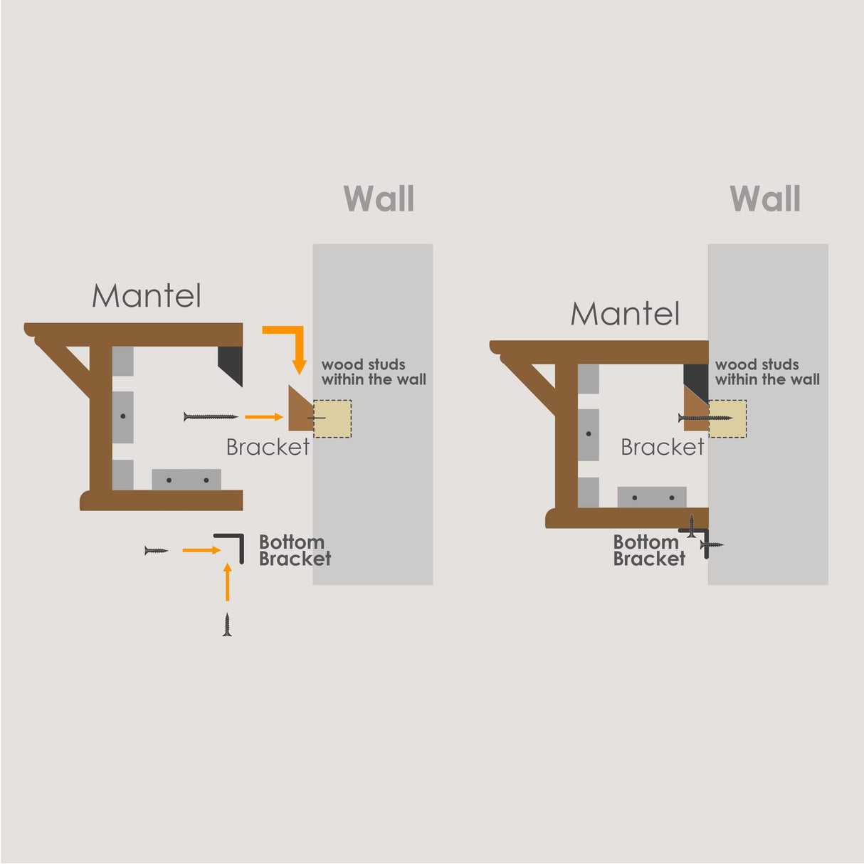 Barton 48" Fireplace Mantle Rectangle Floating Mantel Wood Mantel Shelf Wall Mount Shelf Farmhouse Fireplace, White Barton
