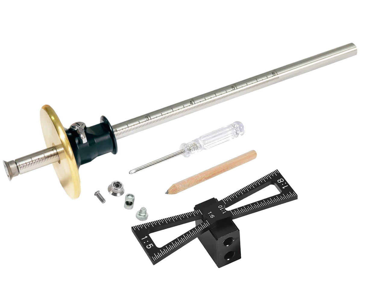 YOSELIN Dovetail Jig Wheel Marking Gauge Tool Set Include1 Bearing Wheel Cutter for Soft Wood 1 Locked Wheel Cutter for Hardwood 1 Woodworking Pencil 1 Separate Dovetail marking gauges YOSELIN