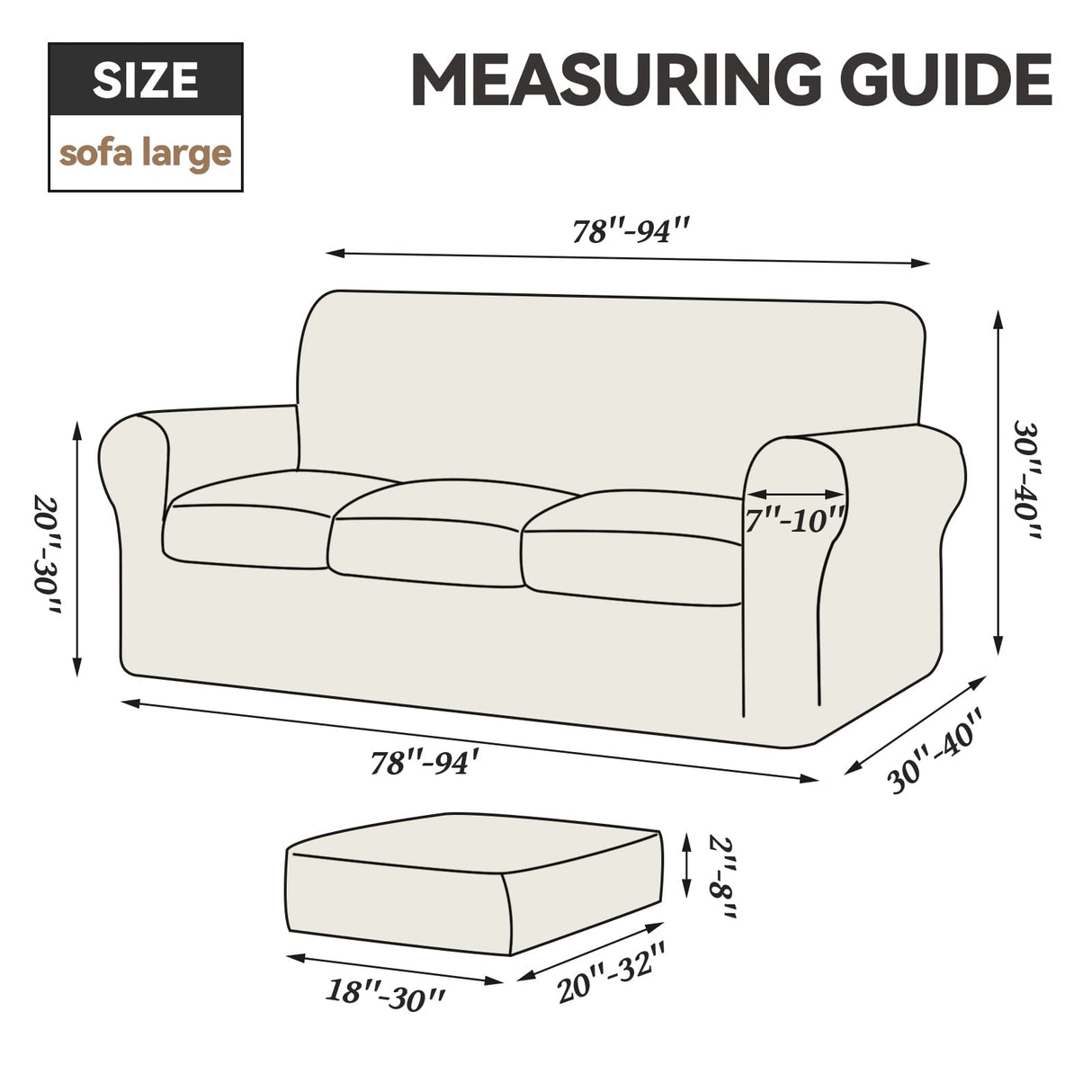 WEERRW 4 Pieces Velvet High Stretch Couch Covers for 3 Cushion Couch Sofa Slipcovers, Washable Furniture Protector with Non Slip Elastic Bottom, Feature Soft Plush Fabric, Greyish Green, Large WEERRW