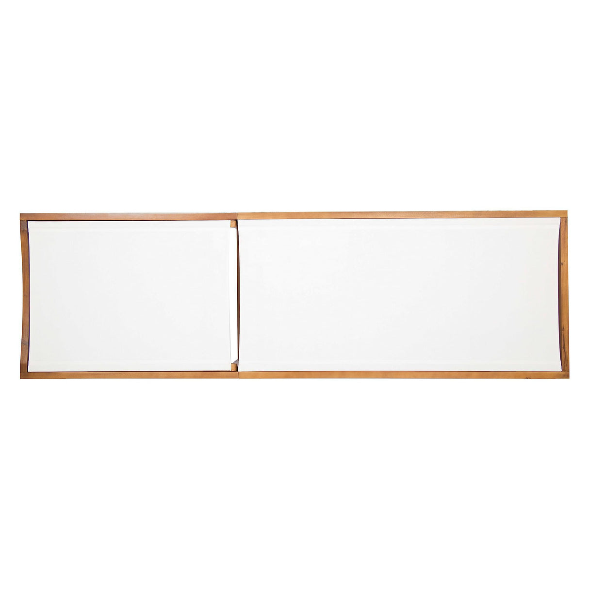 Christopher Knight Home Summerland Outdoor Mesh Chaise Lounge with Acacia Wood Frame, Teak Finish / White Mesh Christopher Knight Home