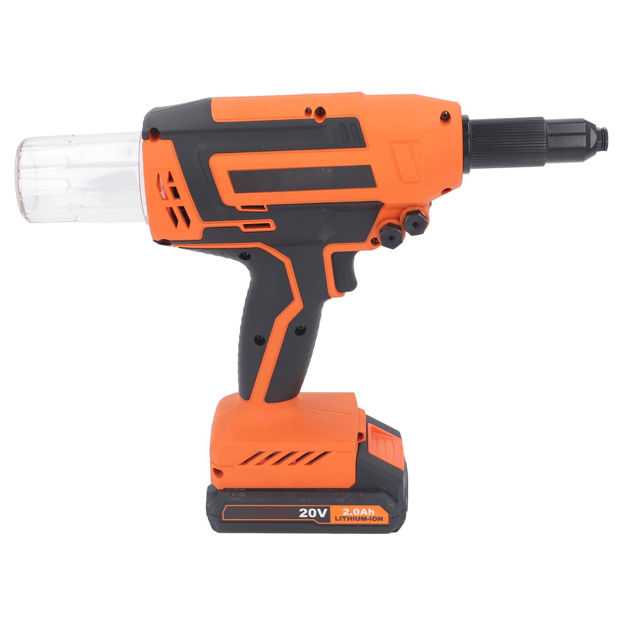 Rivet Nut Set, 30KN Force Electric Rivet Nut Set 20V 28mm Stroke for Woodworking Applications (US Plug 100‑240V) Yunseity