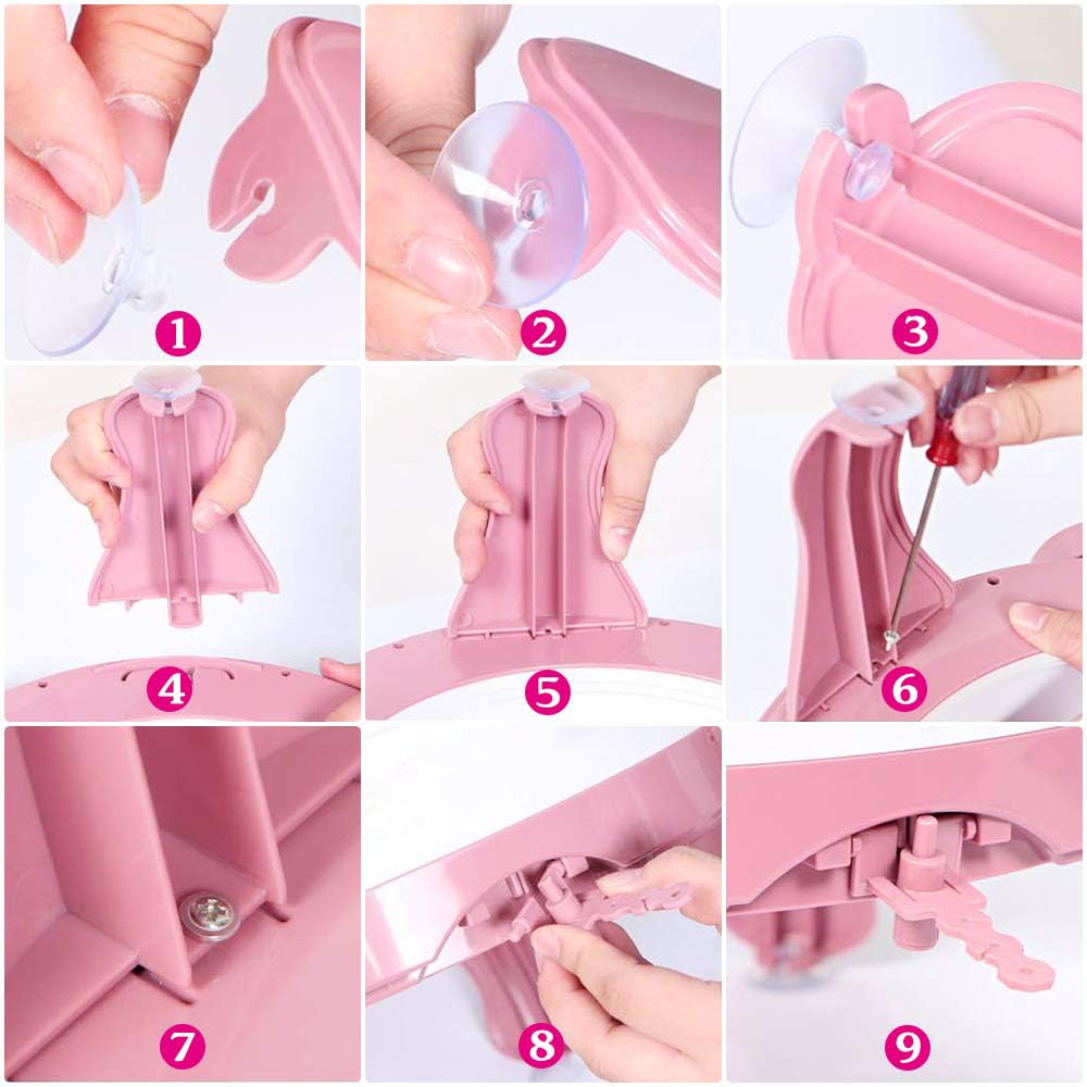 MIAOKE Knitting Machine, 40 Needles Smart Weaving Loom Knitting Round Loom, Knitting Board Rotating Double Knit Loom Machine, DIY Knitting Loom Machines Weaving Loom Kit for Adults and Kids MIAOKE