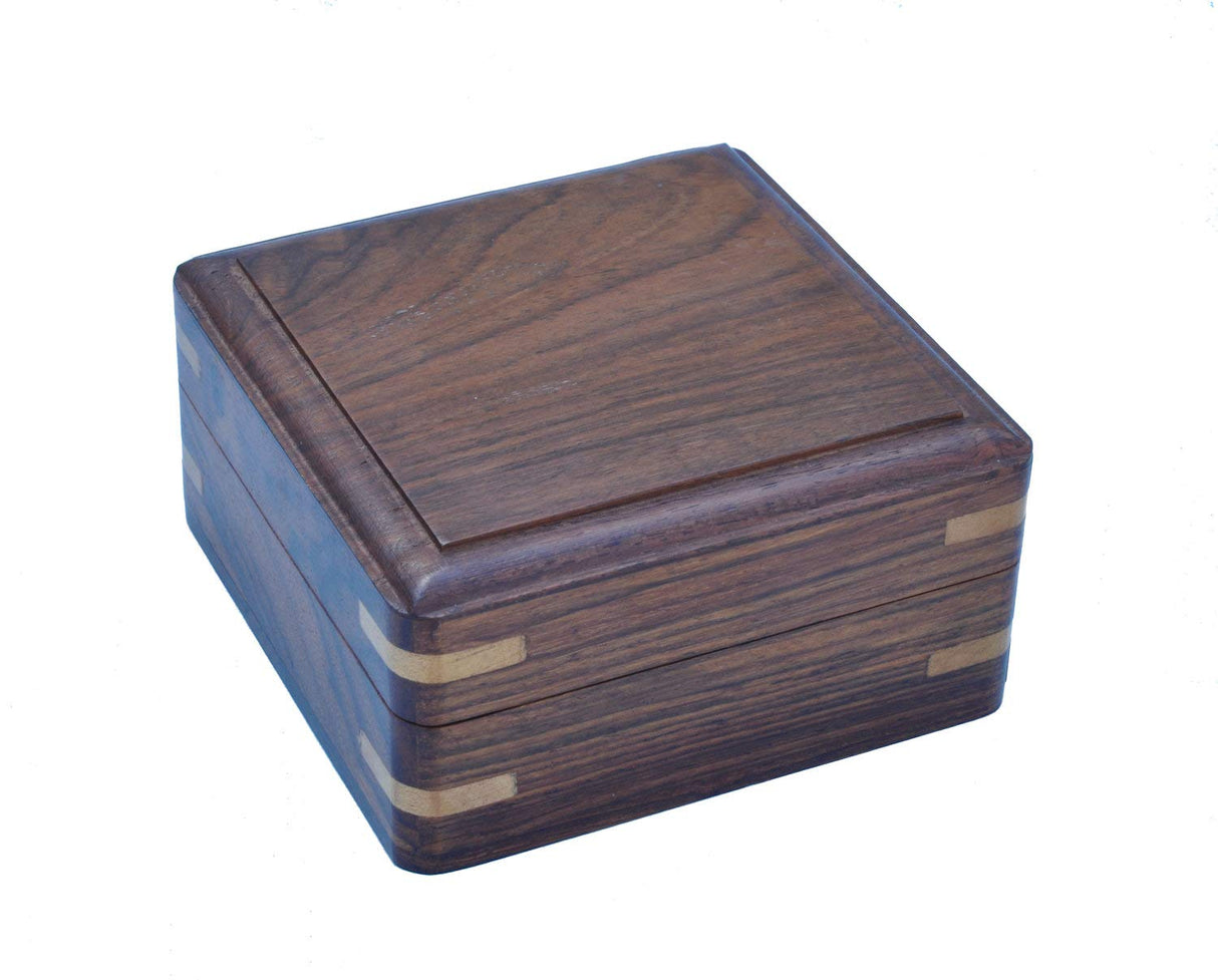 Engraved Anniversary Compass Gifts for Him, Men, Husband, Boyfriend | Personalized Compass Gift with Optional Laser Engraved Wood Box (FBA - Adventures) Stanley London