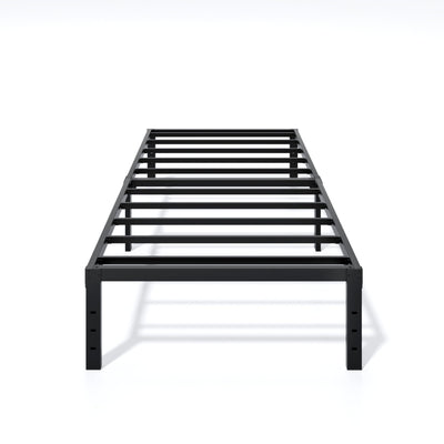 LUMUNANCE Metal Bed Frame Twin Size - 14 Inch Heavy-Duty Twin Platform Bed Frame No Box Spring Needed, Easy Assembly, Noise-Free, Sturdy Mattress Foundation, Underbed Storage Space