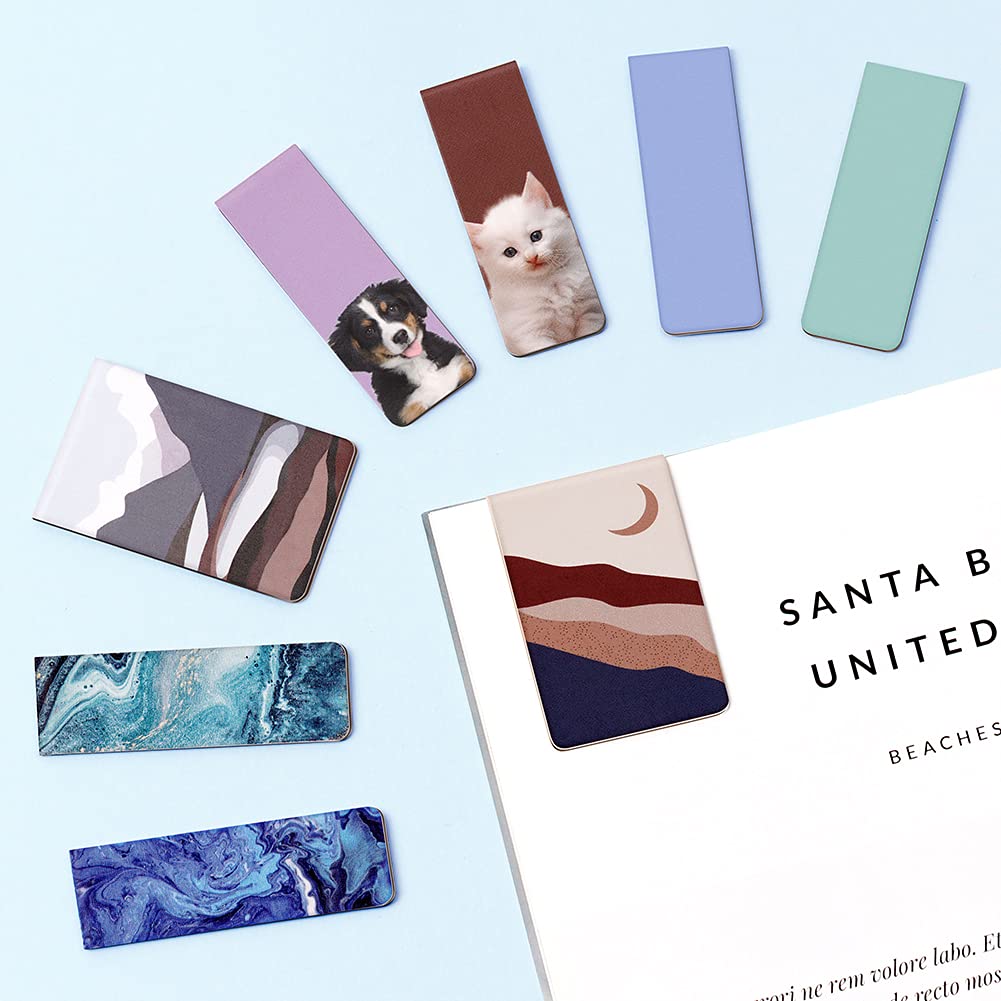 UpUDo 12 Pack Magnetic Bookmark, Book Marker Clip for Teachers, Students, Book Lovers, Printing on 2 Side UpUDo