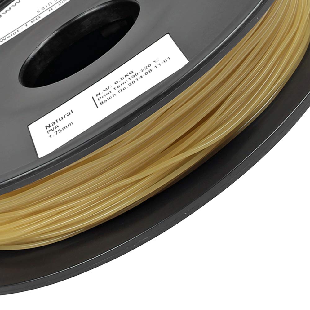 SainSmart 1.75mm PVA Dissolvable 3D Printers Filament -0.5kg/1.1lbs (Natural) SainSmart