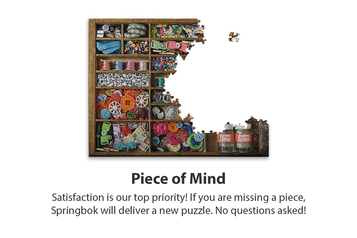 Springbok's 500 Piece Jigsaw Puzzle The Sewing Box, Multi Springbok