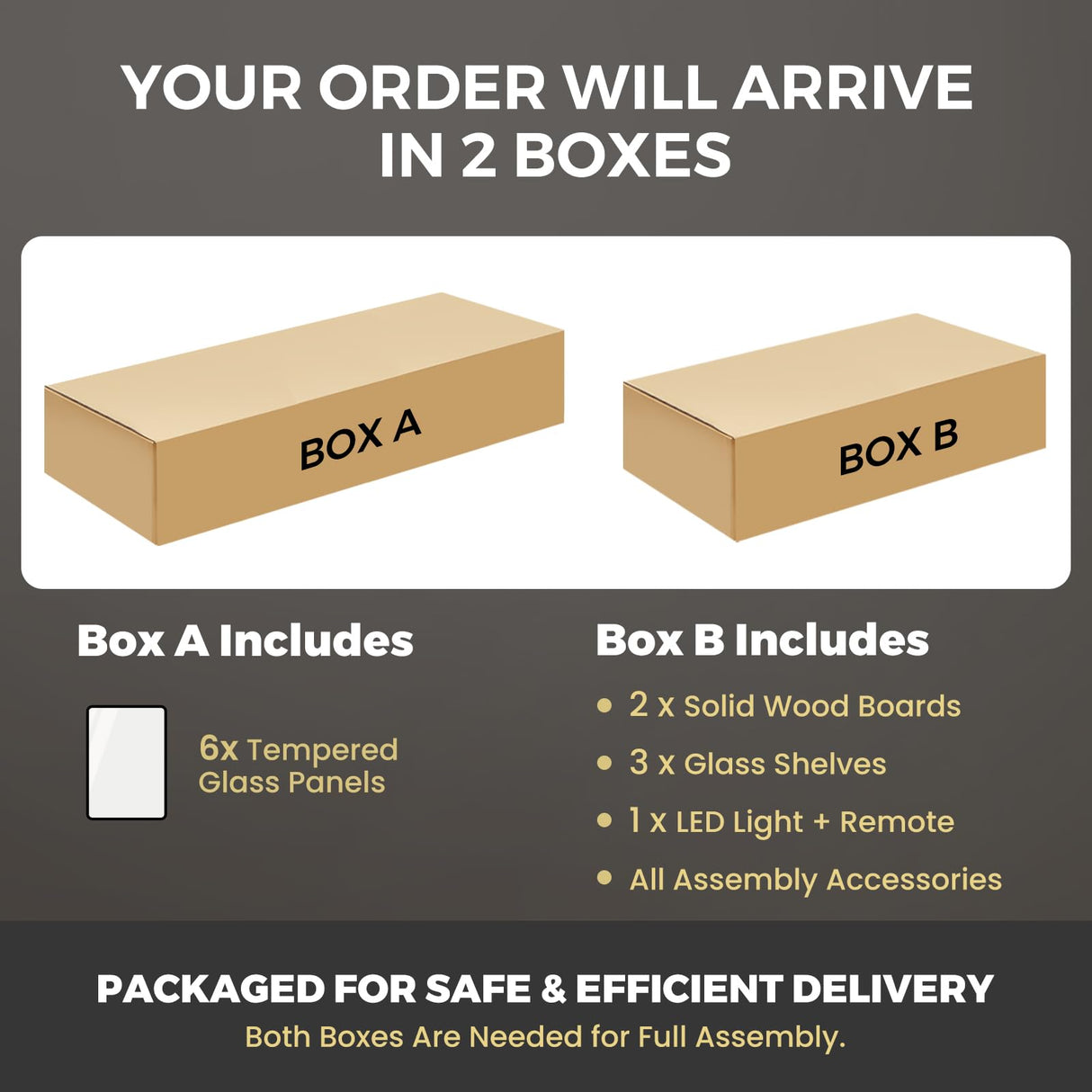 HAMBING Glass Display Cabinet with LED Lights and Lock, 4-Shelf Tempered Glass Curio Cabinet with 2 Doors, Collectible Display Showcase for Living Room, Bedroom – Black HAMBING