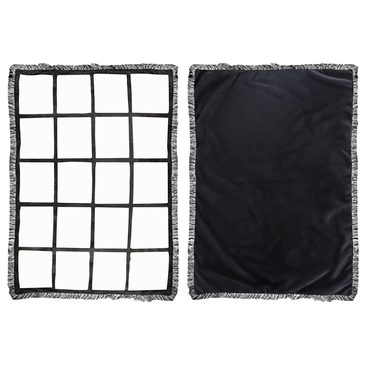 Sumex 2 PCS Sublimation Blank Blankets 40×60inch with 20 Panels for Heat Press, Baby Printed Blanket,Sublimation Photo Polyester Blankets Sumex