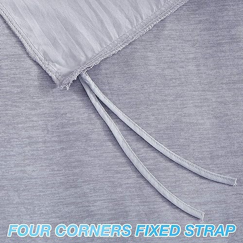 EXQ Home Weighted Blanket Cover 41x60-Twin Size Premium Soft for Kids Weighted Blanket with Zipper,Machine Washable Duvet Cover for Hot Sleeper in Summer(Grey,Duvet Cover Only) EXQ Home