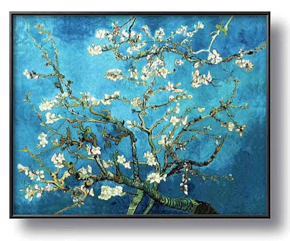 NIHO-JIUMA Diamond Painting Kits Van Gogh Apricot Tree, DIY 5D Full Drill Diamond Art Gift for Adult/Teen, Home Decoration (40x50cm/16x20inches) NIHO-JIUMA