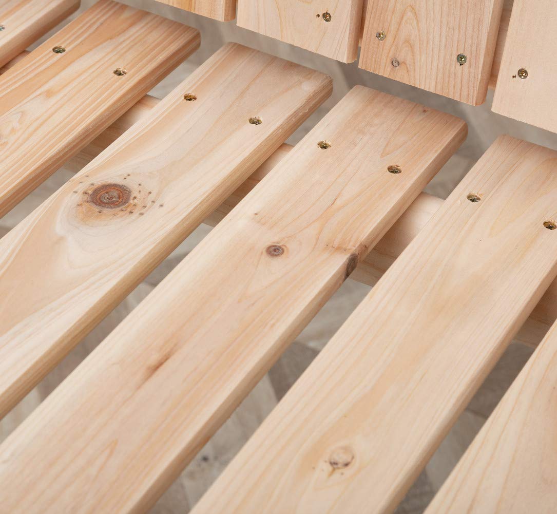 Anraja Wooden Porch Swing 2-Seater, Bench Swing with Hanging Chains, Heavy Duty 800 LBS, for Outdoor Patio Garden Yard, 4 Ft, Unfinished Anraja