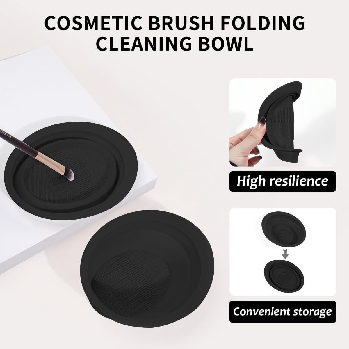 MAANGE Makeup Brushes, 49 Pcs Makeup Tool Set Premium Synthetic Makeup Brush Set Foundation Powder Concealers Eye Blush Make Up Brush Kit (Black/Silver, 49 Piece Set) MAANGE