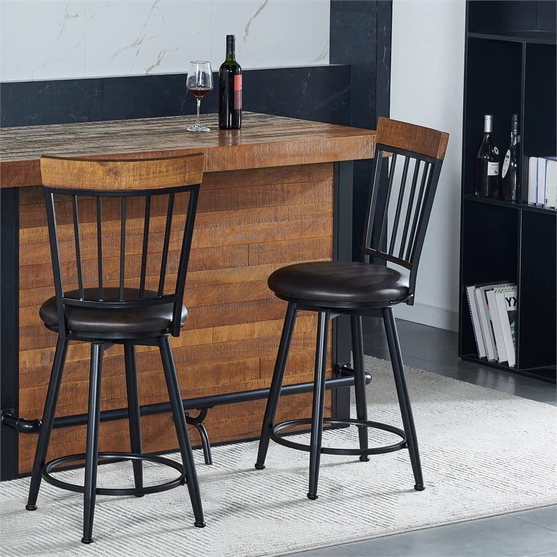 Steve Silver Tyler Chestnut Wood Finish 3-Piece Home Bar Steve Silver