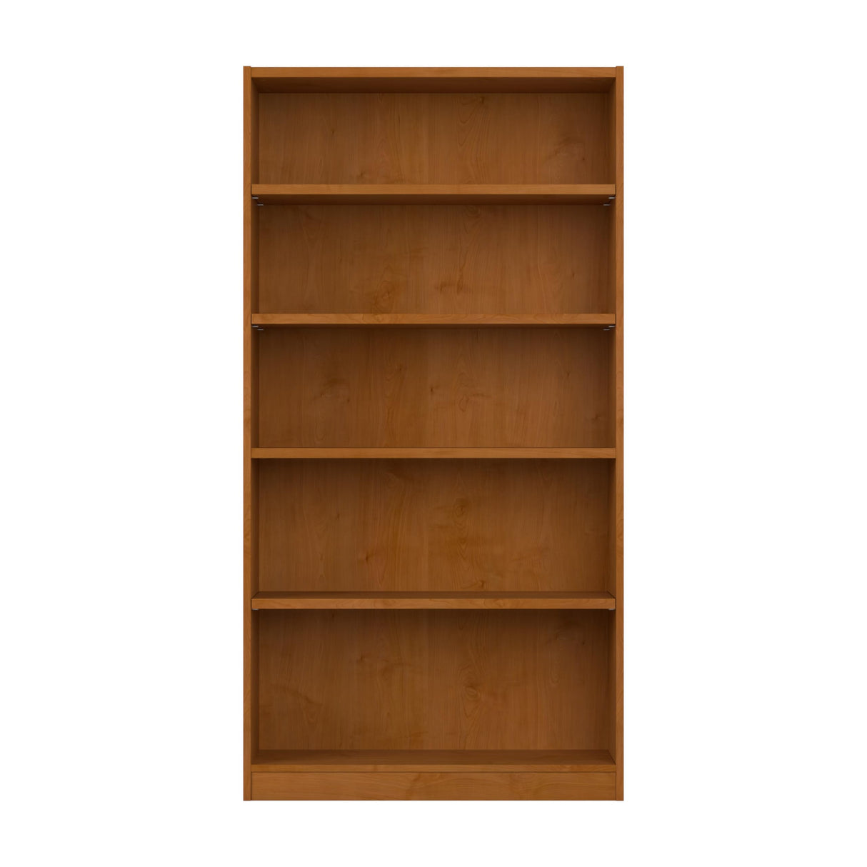 Bush Furniture Universal Tall 5 Shelf Bookcase in Natural Cherry Bush Business Furniture