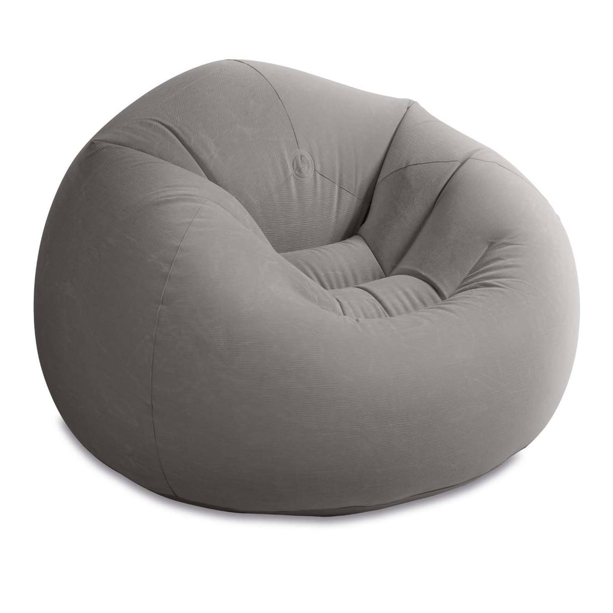 Intex 68579EP Beanless Bag Inflatable Lounge Chair: Corduroy Textured Flocking – Durable Vinyl – Folds Compactly – 220lb Weight Capacity – 45" x 45" x 28" Intex