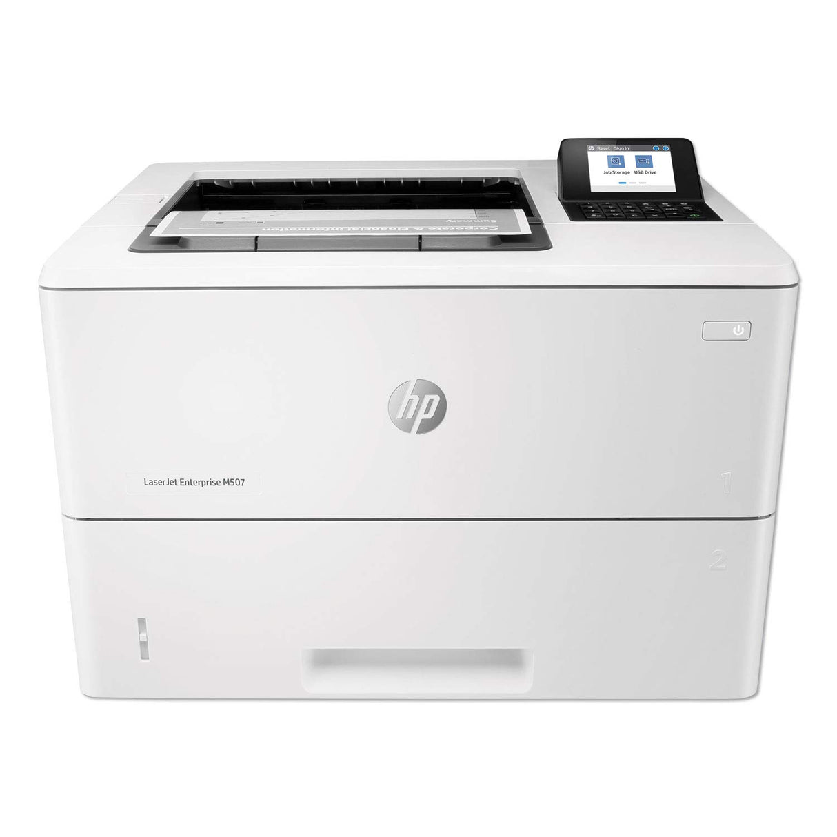 HP LaserJet Enterprise M507n Monochrome Printer with built-in Ethernet (1PV86A), White HP
