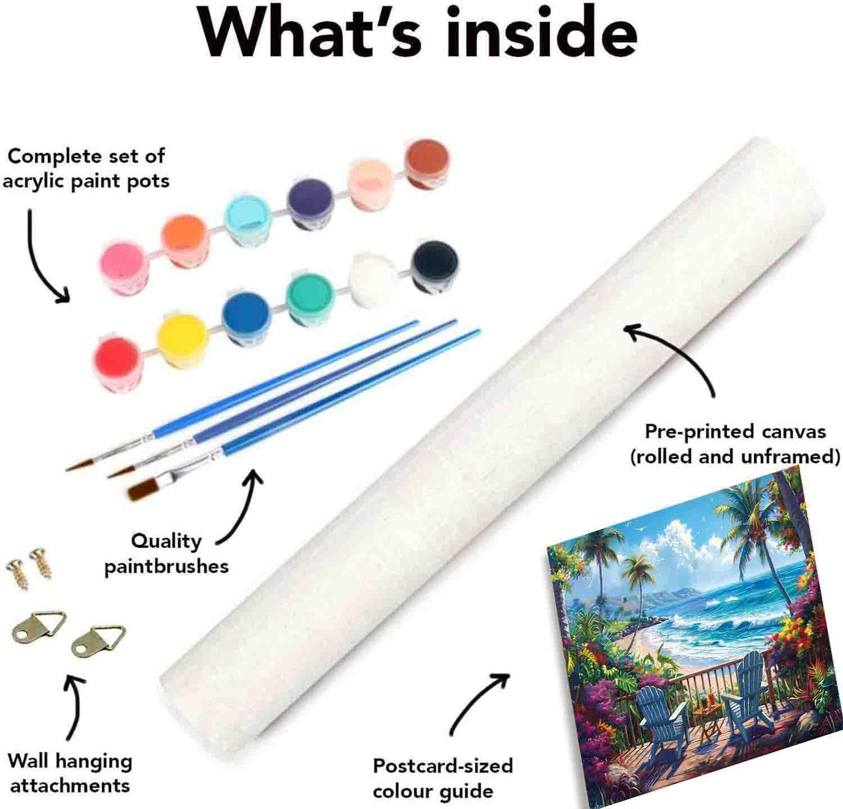 Scenery Paint by Numbers Kit for Adults Beginner,Beach Paint by Number Kits on Canvas for Adults Beginner,Digital Oil Painting Kits for Home Wall Decor 19.6X15.7 Inch (Without Frame) Kaixine