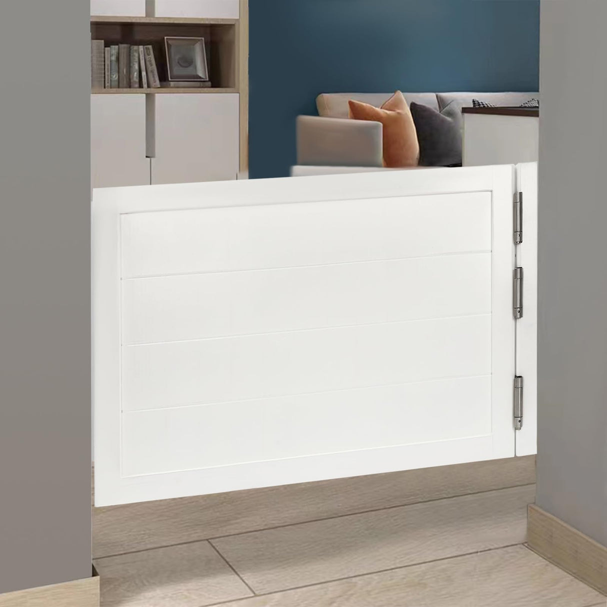 Swinging Doors Cafe Doors, Retro Counter Swinging Doors, Indoor Pine Wood Single Door 35.4"x23.6" Parlor Butler Door for Hallway Kitchen Bar Pub Entrance Partition Bulelula