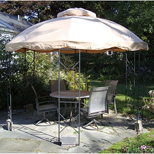 Replacement Canopy Top Cover for Home Depot's 12 Ft. Round Gazebo - RipLock 350 Garden Winds