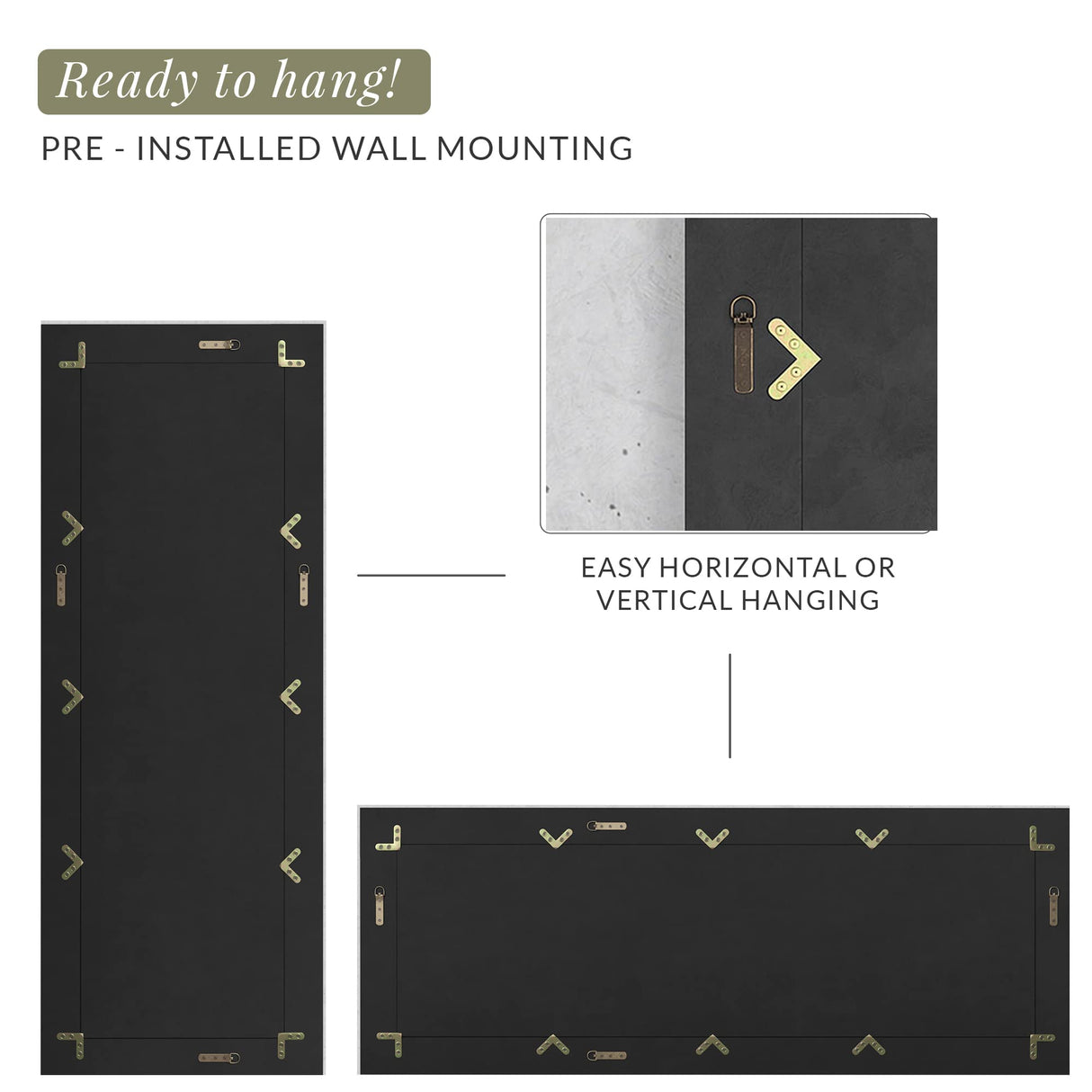 Barnyard Designs 24x64 Large Wooden Full Length Floor Mirror, Oversized Wood Framed Full Size Body Mirror for Bedroom, Brown Barnyard Designs