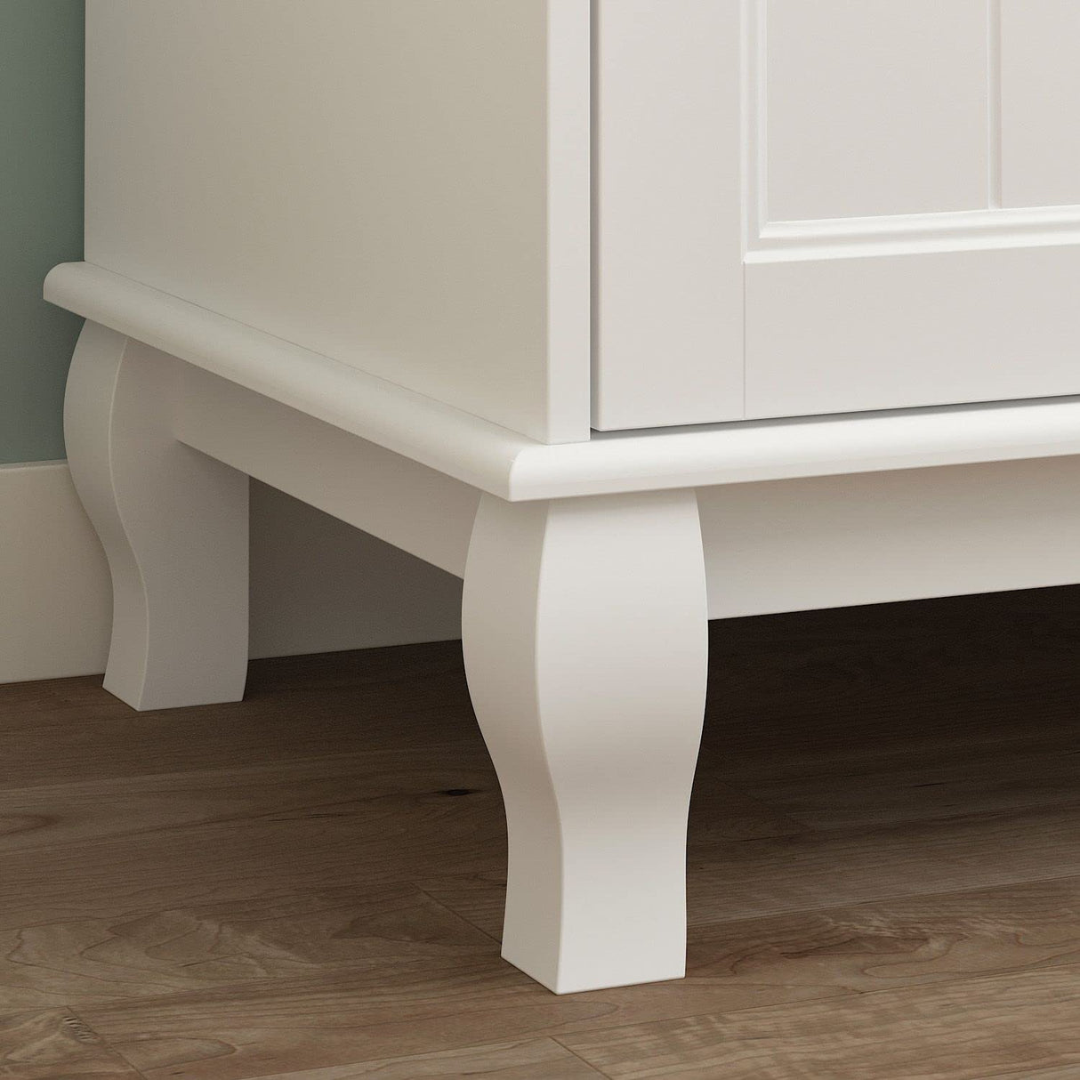 MOUMON Large 4-Door Wardrobe Closet with Doors and Shelves, Armoire Wardrobe Closet with Hanging Rod, Armoires and Wardrobes with 2 Drawers, Armoire for Bedroom White (63”W x 18.9”D x 71.3”H) MOUMON