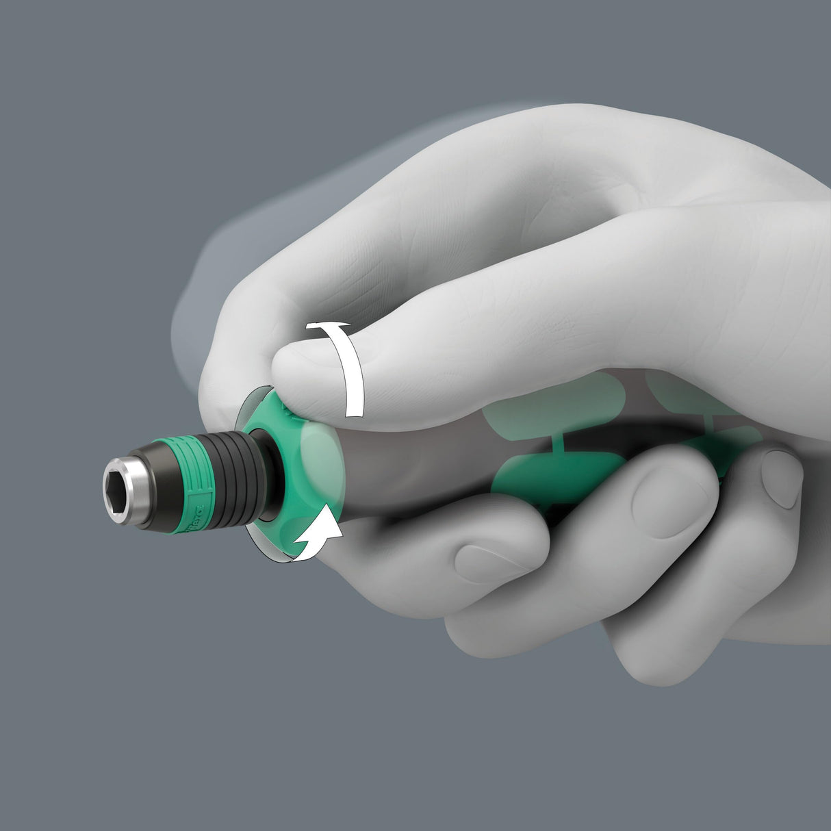 WERA - 05051493001-838 RA-R M Bitholding Screwdriver with Ratchet functionality, 1/4", 1/4" x 123.5 mm Wera